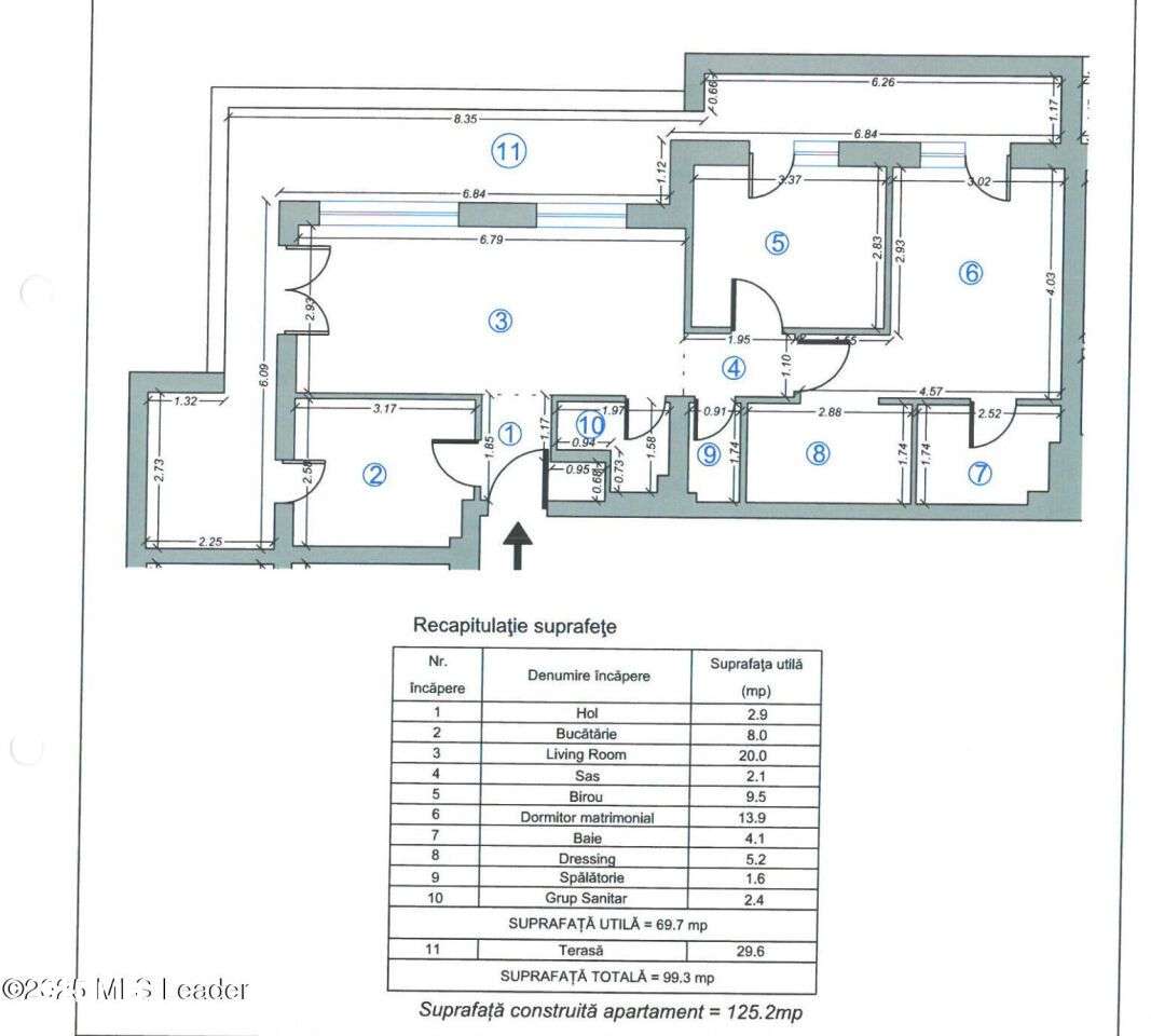Apartament 3 camere ,99,3 mp, h pipera lake-18