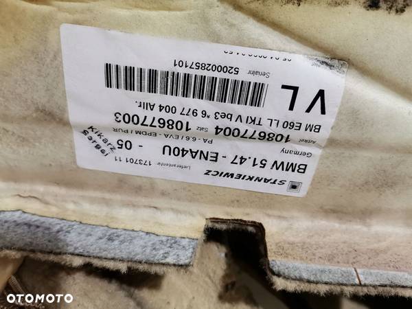 DYWAN WYKŁADZINA PRZÓD BMW E60 E61 EUROPA - 6