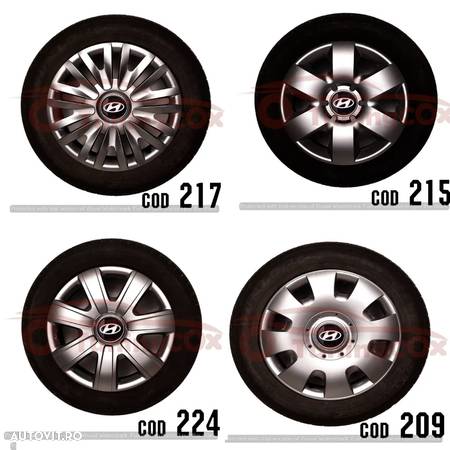 Capace roti HYUNDAI r14  la set de 4 buc ,Capace janata aliaj - 1