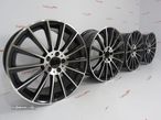 Jantes Look Mercedes Turbine 19 " 5x112  8.5 et 45 + 9.5 et 45 Pretas e polido - 4