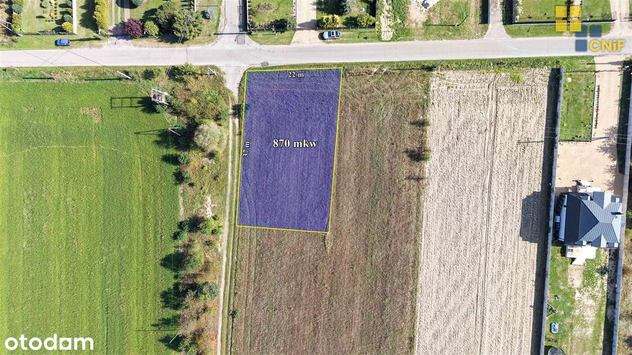 Miedźno- kształtna działka budowlana - Pełny obrazek: 4/5