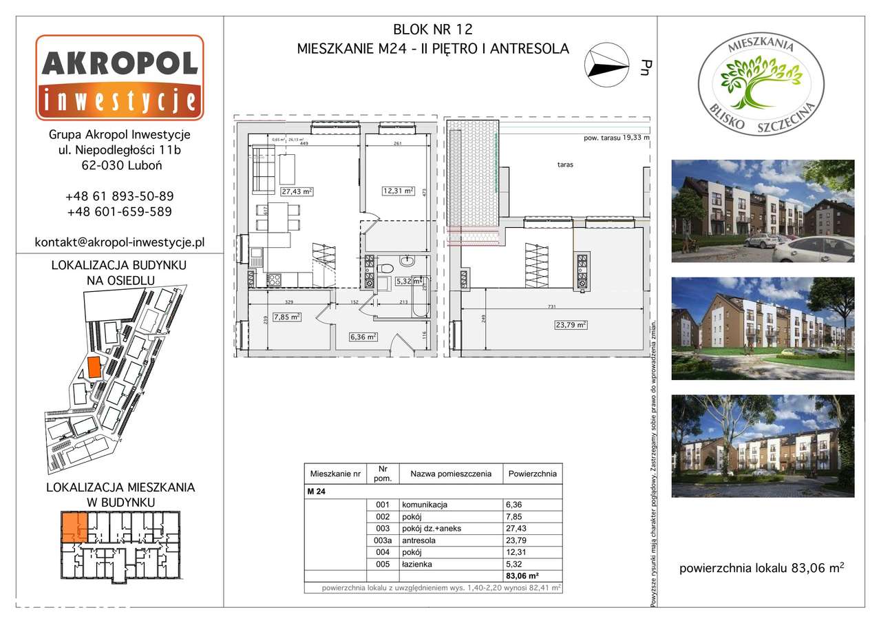 Skarbimierzyce | mieszkanie 4-pok. | B12-M24 - Pełny obrazek: 2/6