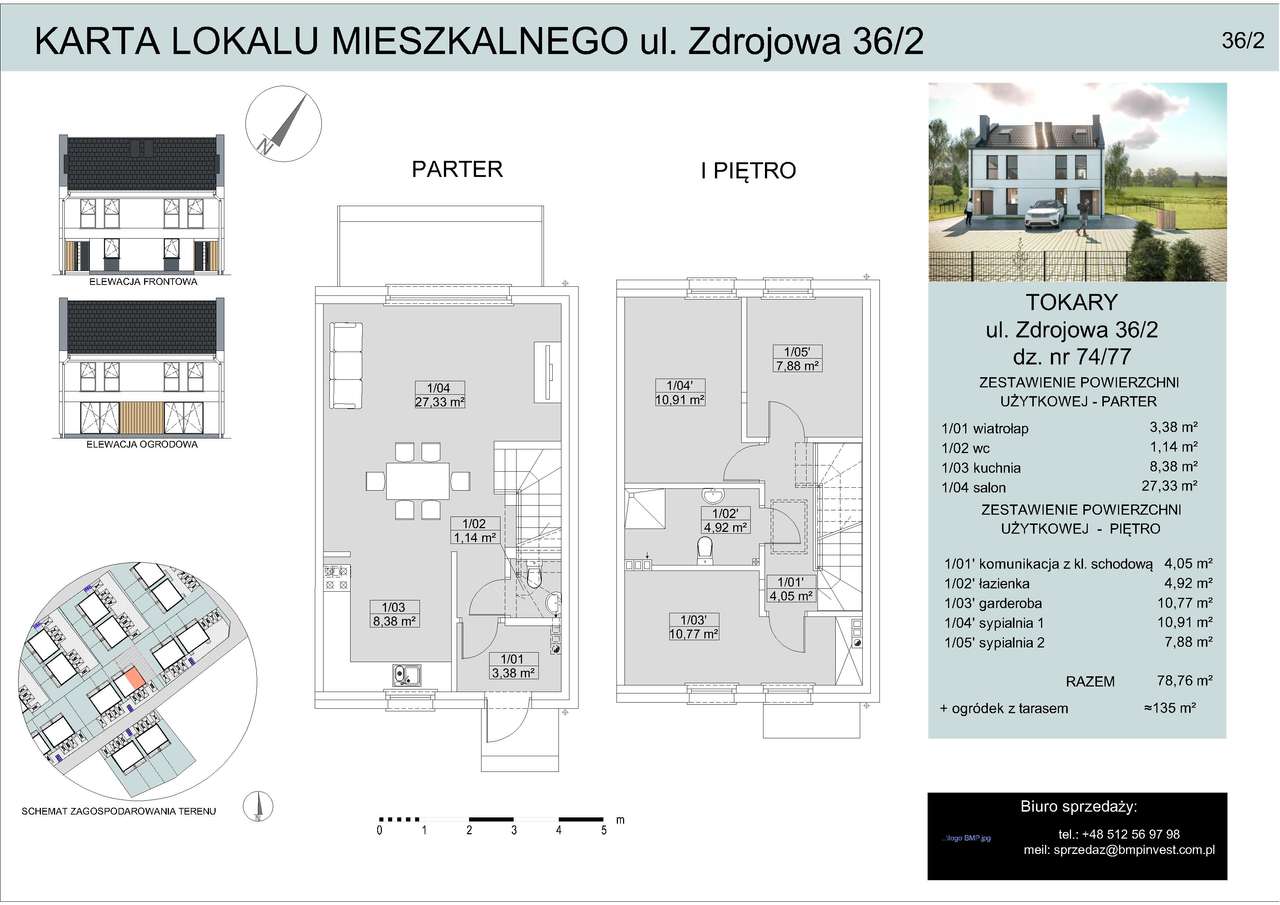 Mieszkanie dwupoziomowe z ogrodem 135m2 - Pełny obrazek: 3/8