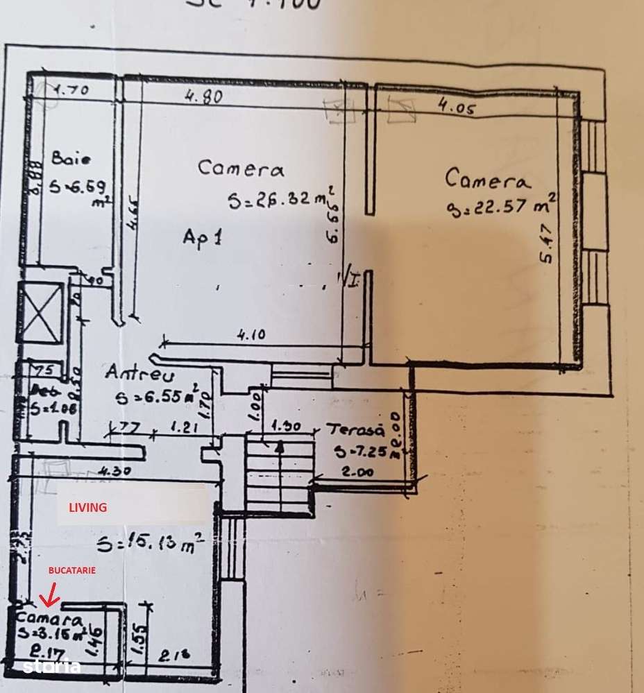 O% Comision Apartament 3 camere, 81 mp,doua bai, zona Parcului Central - Imagine principală: 5/20