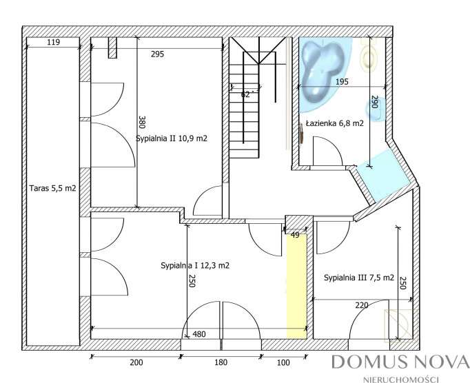 Trzypoziomowe mieszkanie - Ursynów-19