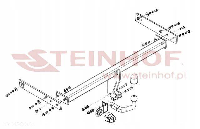 MARKOWY NOWY HAK HOLOWNICZY STEINHOF SEAT ALHAMBRA VOLKSWAGEN VW SHARAN modele od 2010 - 5