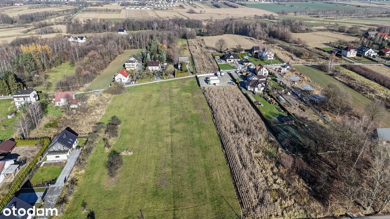 Działka budowlana 2800 m², asfalt, media, teren MN w Rączna-8