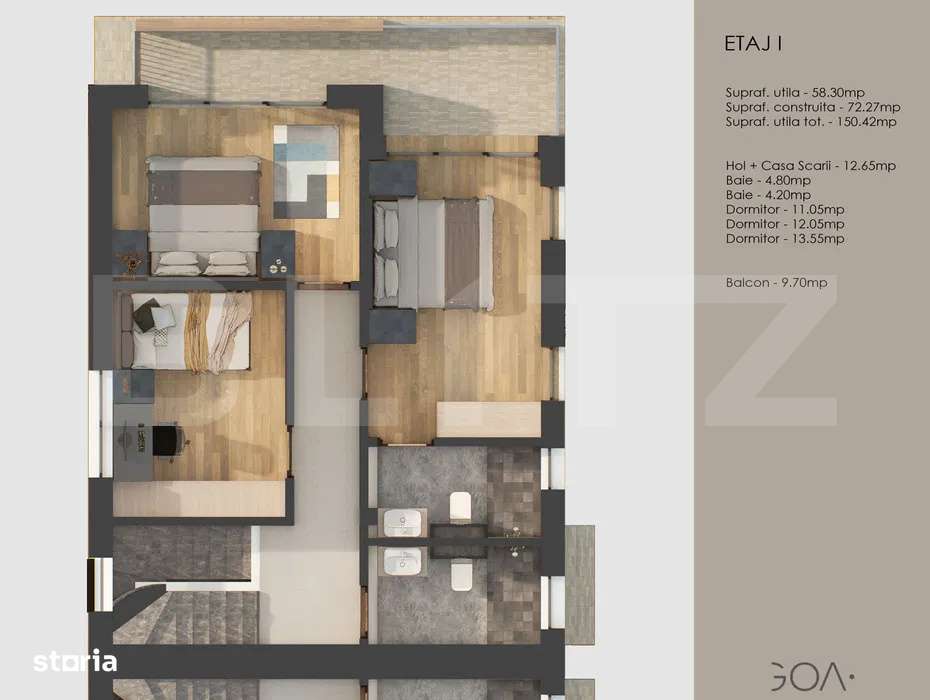 Casa cu 5 camere tip duplex, impecabila, zona Tractorul - Imagine principală: 4/12