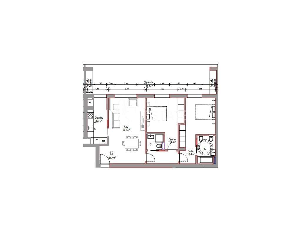 Apartamento T2 Quinta da Portela-9