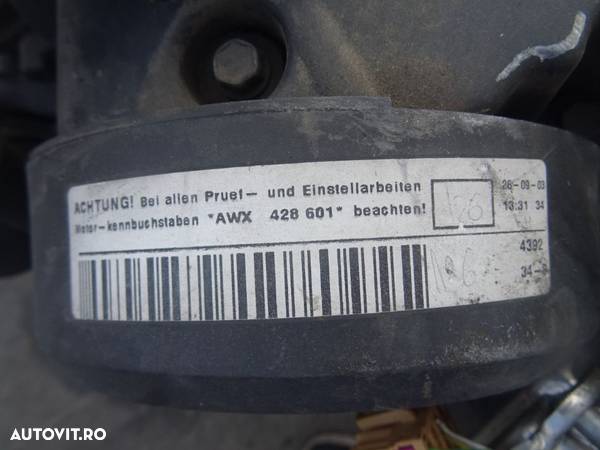 Motor Volkswagen Passat 1.9 TDI 131 CP AWX din 2003 fara anexe - 3