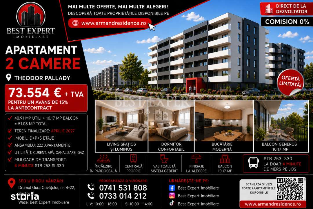 2 Camere | Investitie Inteligenta | Parcare 50% Discount | Avans 15% — fotografia 1