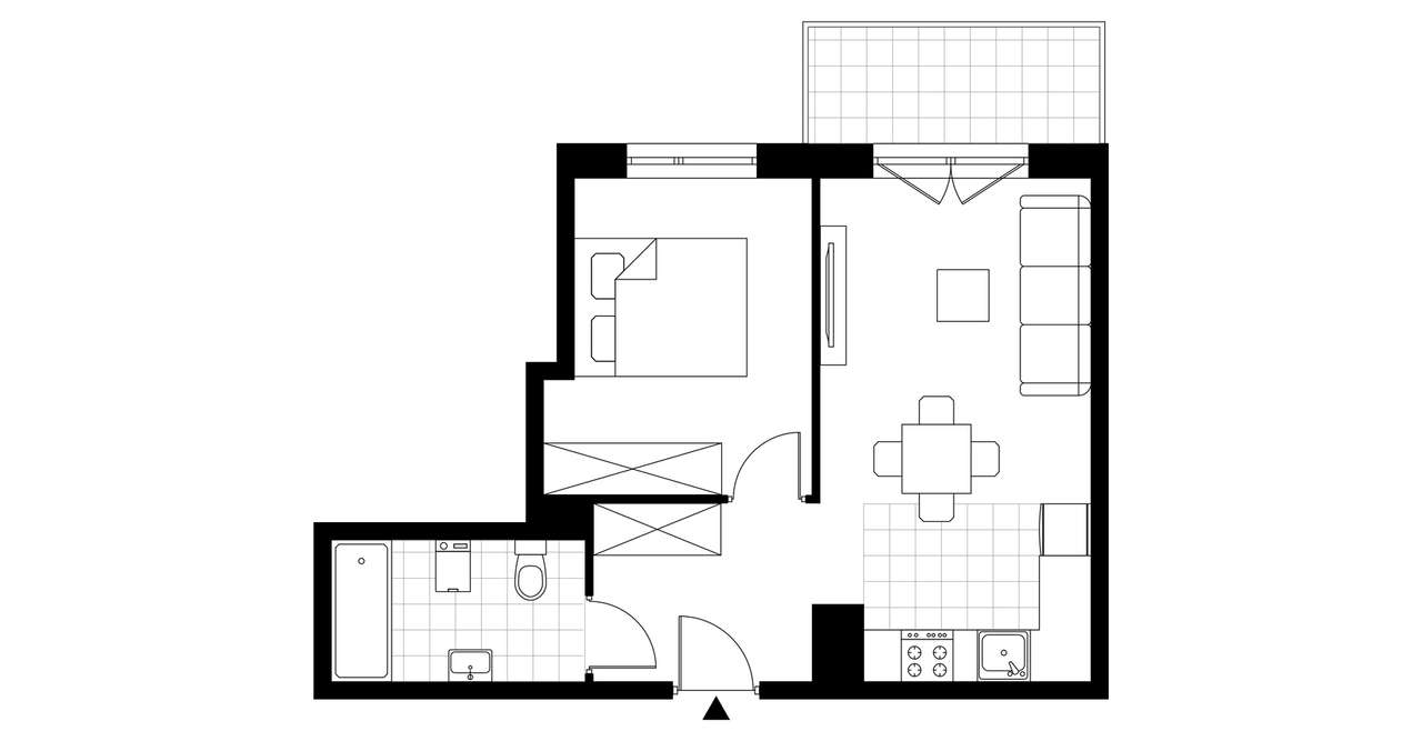 ul. Powstańców | mieszkanie 2-pok. | E 92 - Pełny obrazek: 4/8