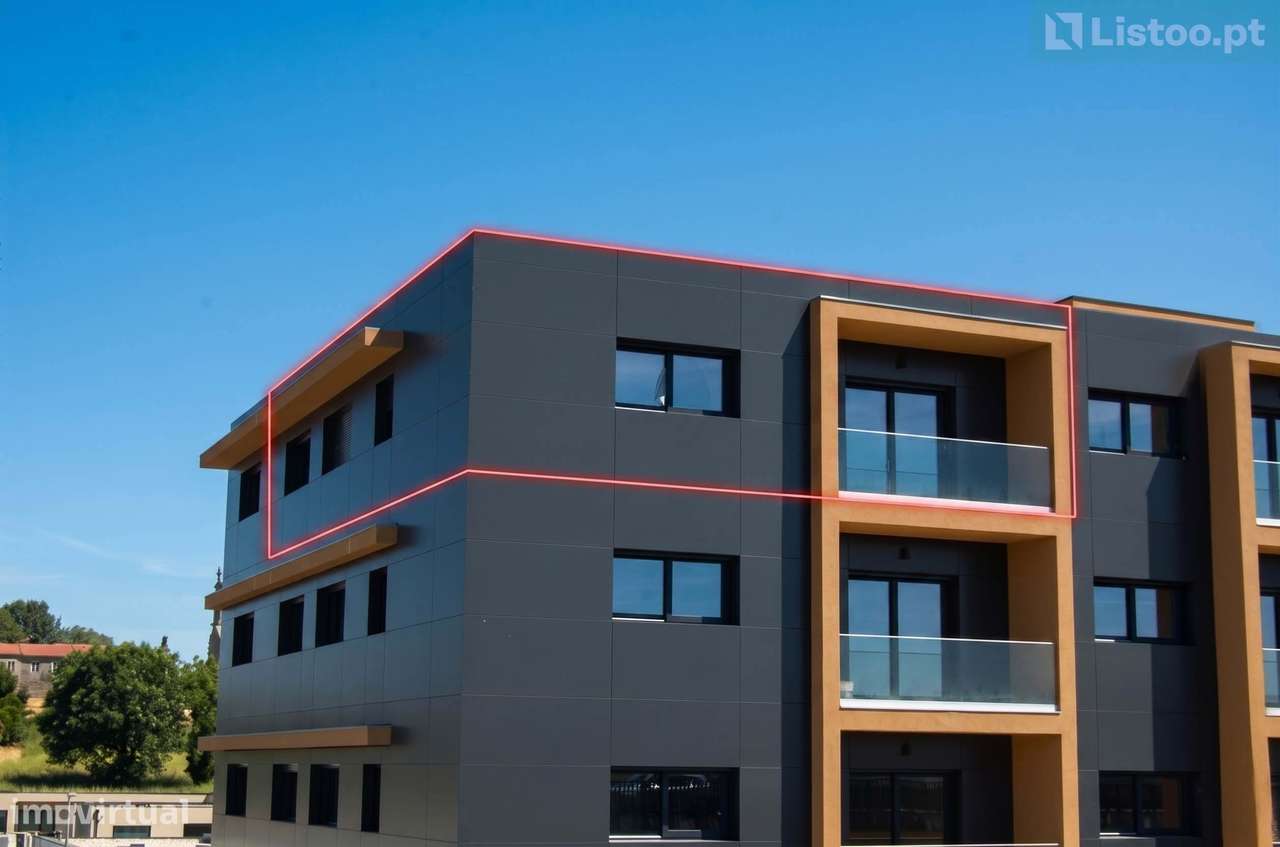 Apartamento T3 Novo c/ Varanda e Garagem - Oportunidade Única