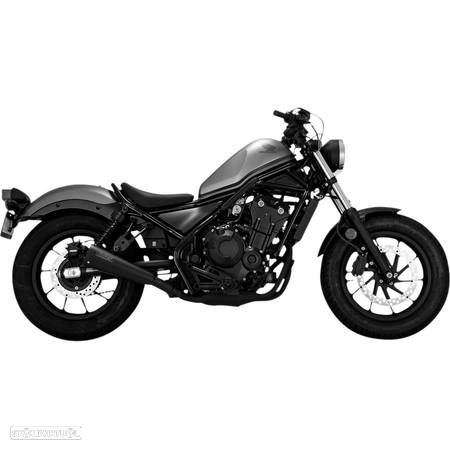 ponteira de escape vance & hines muffler blk honda rebel 500 - 1