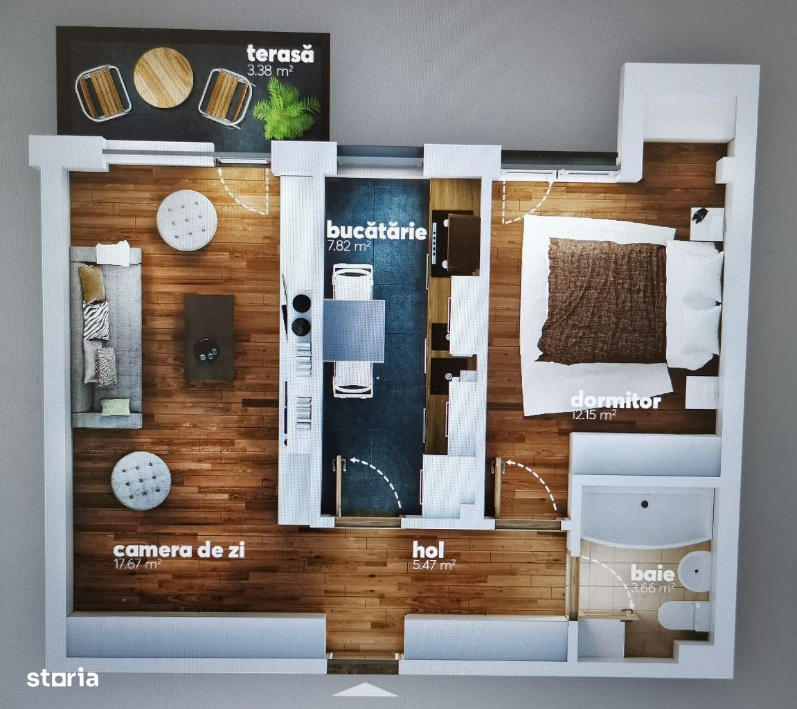 Apartament 2 camere decomandat langa Metrou Aparatorii Patriei