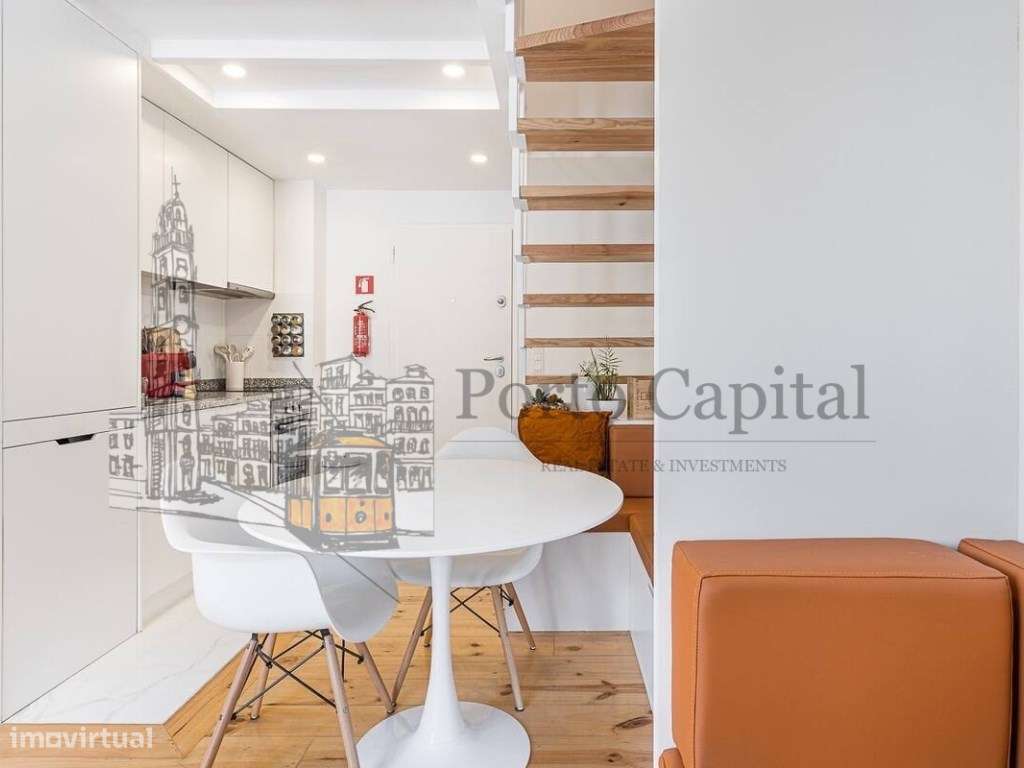 T1 Duplex Moderno no Coração do Cais de Gaia - Com Piscina e Jardim - Grande imagem: 3/22