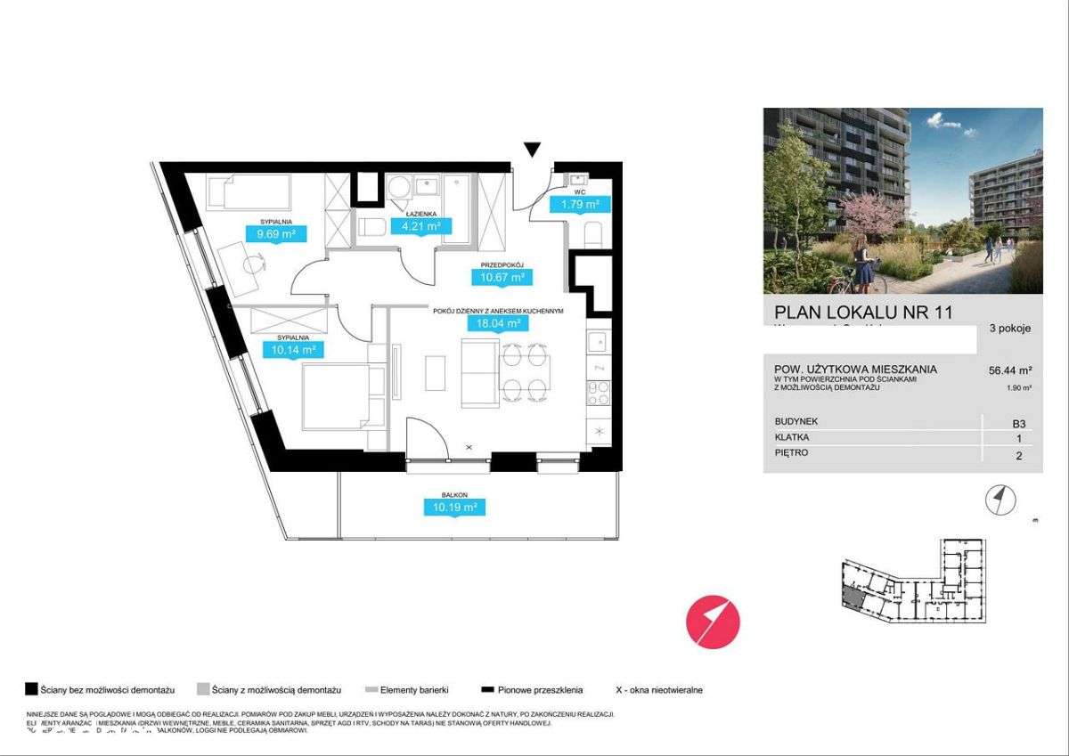 3 pokoje | Bliska Wola | zamknięte osiedle-5