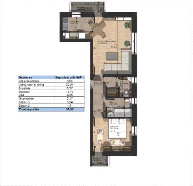 Apartament 2 camere Campulung Iezer Residence Direct Dezvoltator-10