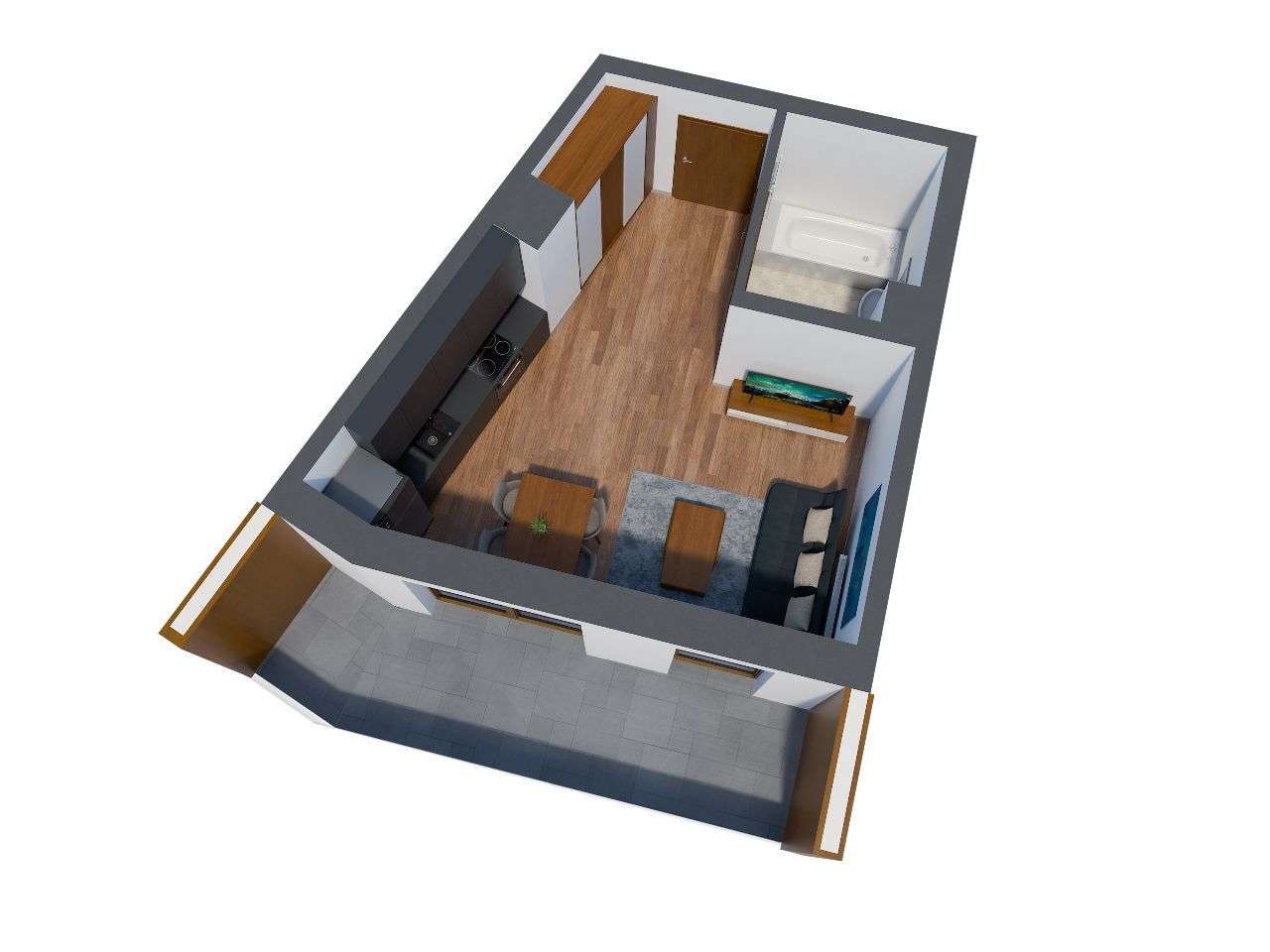 B3 Mieszkanie nr 38 - Pełny obrazek: 3/8