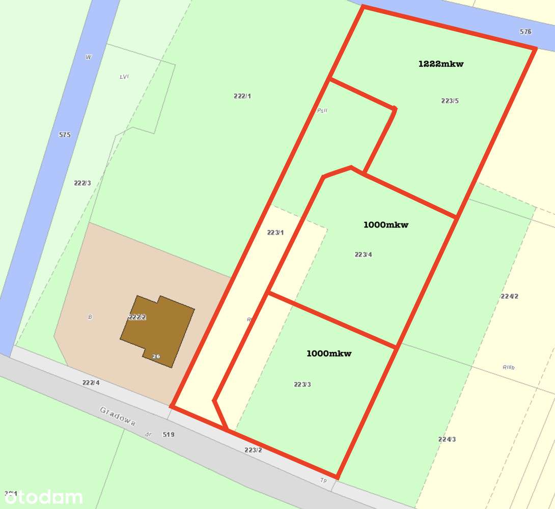 Na sprzedaż atrakcyjne działki budowlane – Nowa Wieś Kącka-3