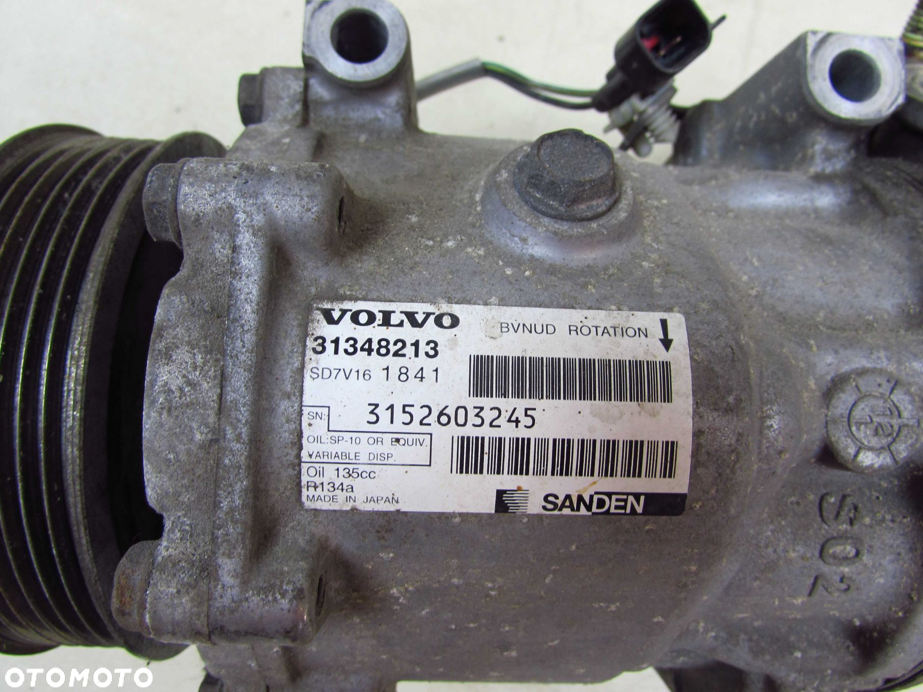 VOLVO V40 V50 S60 II V60 S80 V70 1.6 D2 10- SPREZARKA KOMPRESOR KLIMATYZACJI 31348213 - 6