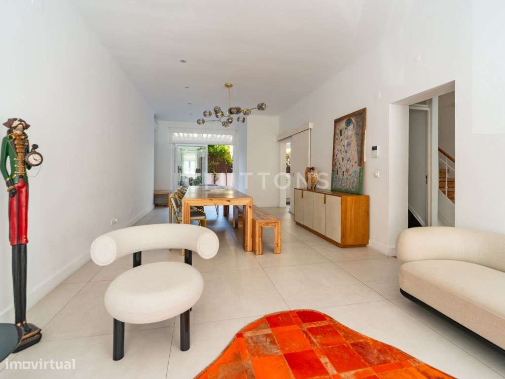 Moradia T4, 4 pisos, terraço, no coração de Campo de Ourique, Lisboa-4