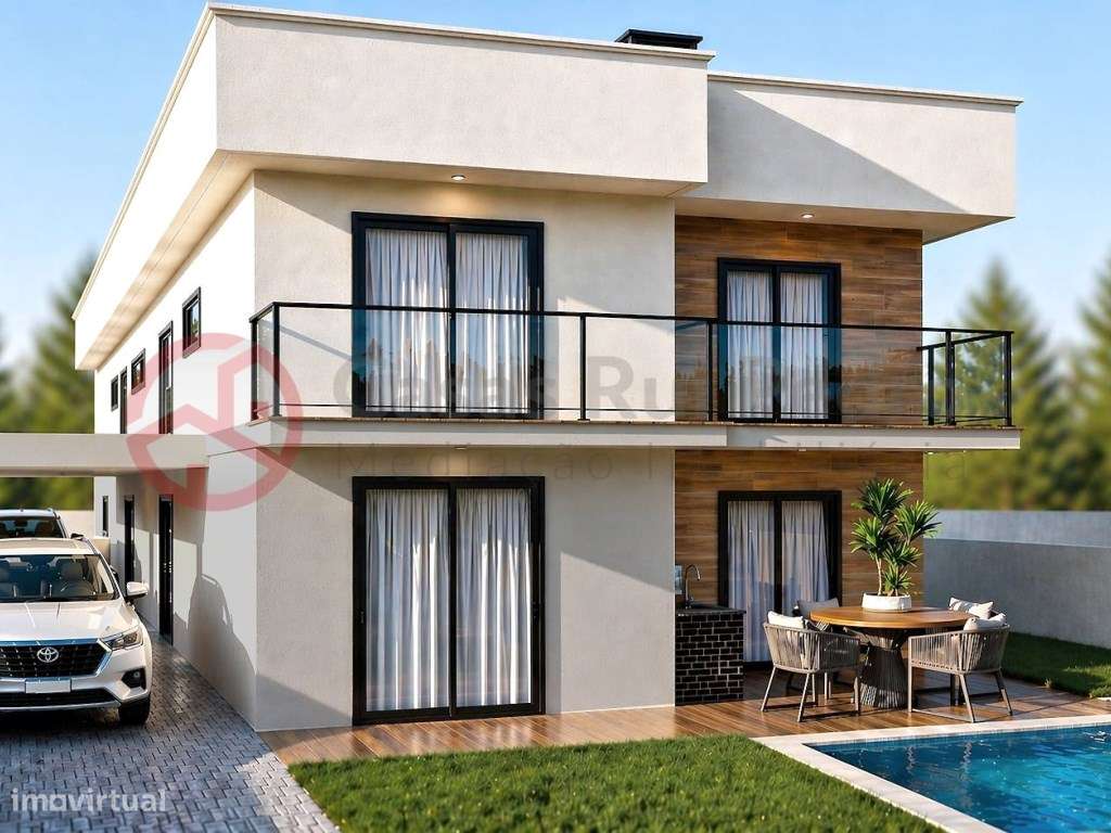 Moradia T4 Com Piscina Em Fernao Ferro Conforto Modernidade E Qua