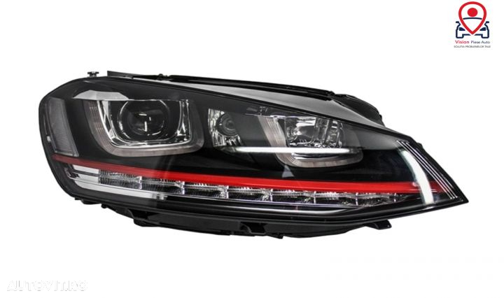 Faruri 3D LED R20 GTI Design Semnal Dinamic LED Tuning Volkswagen VW - 5