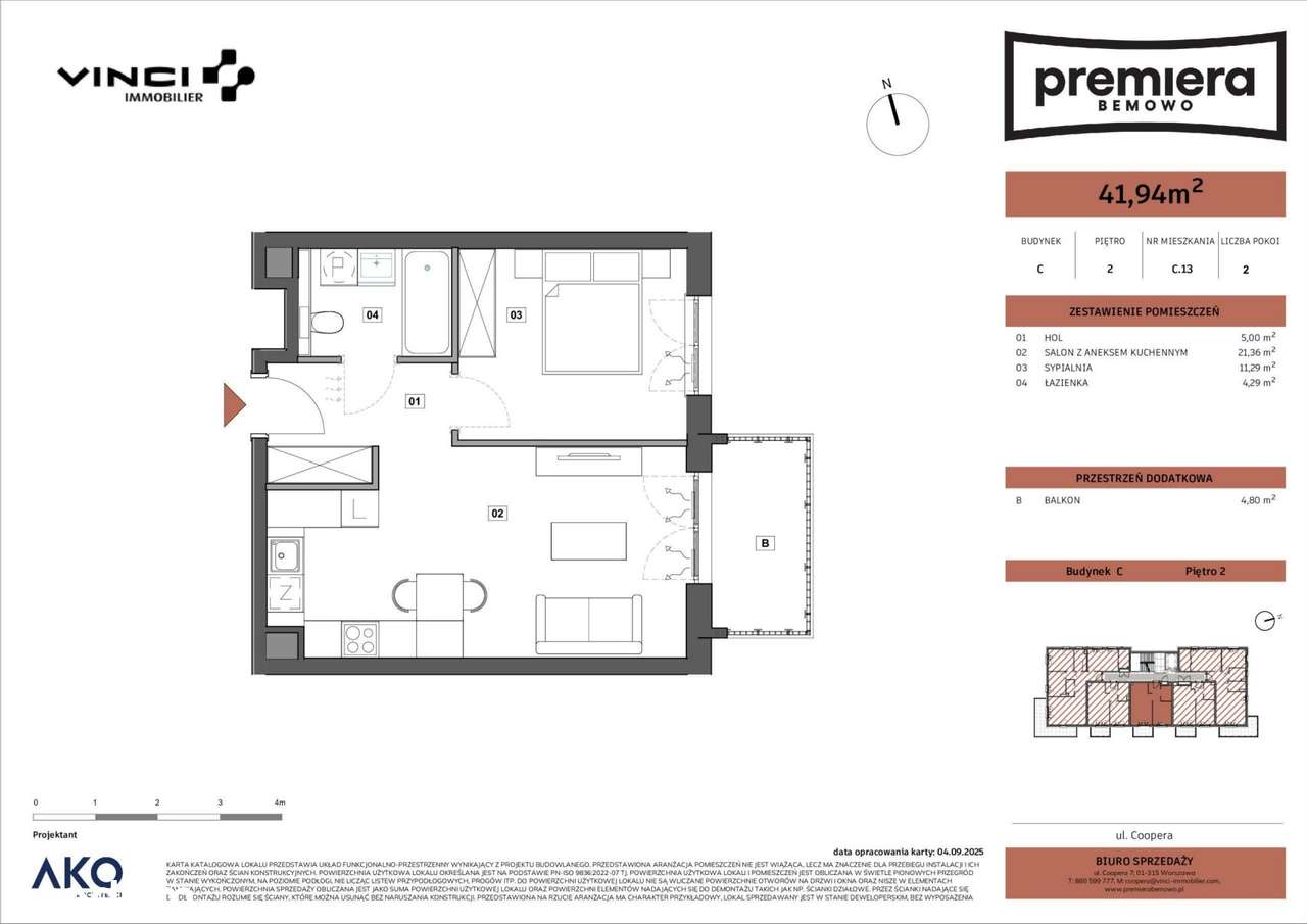 2-pokojowe mieszkanie 41m2 + balkon Bez Prowizji - Pełny obrazek: 2/3