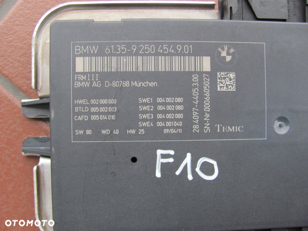 BMW F10 F11 520d moduł świateł nadwozia 9250454 - 2