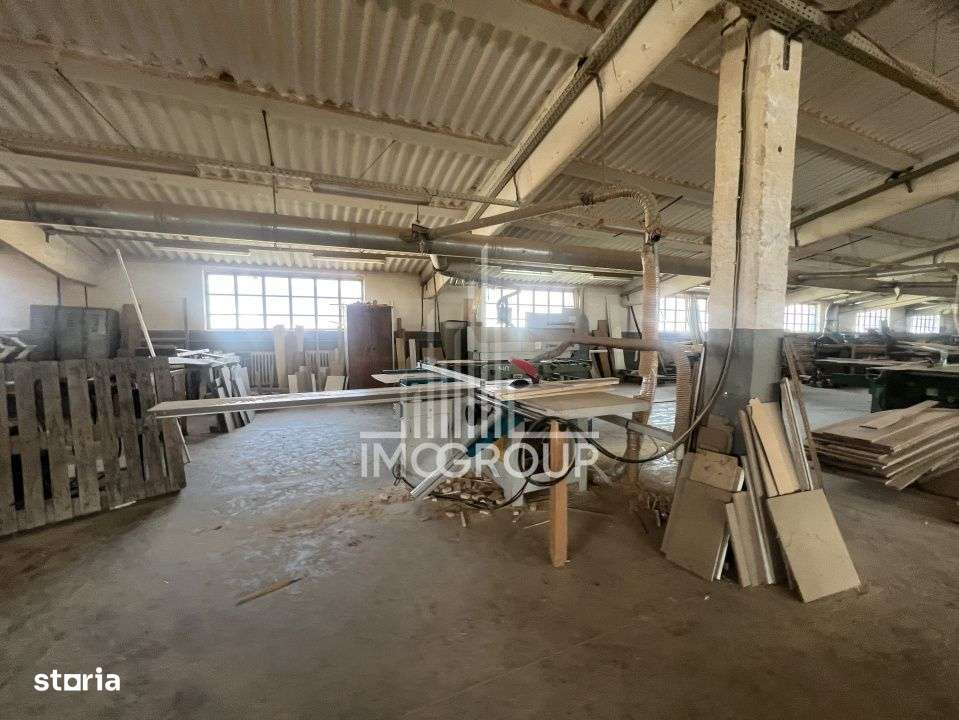 Hala productie 1600 mp – fosta tamplarie lemn, utilata, exaustare + - Imagine principală: 4/19