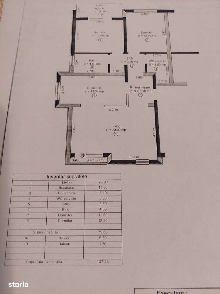 Ap. 3 camere decom., 2 bai, et:1, Selimbar - Pictor Brana-3