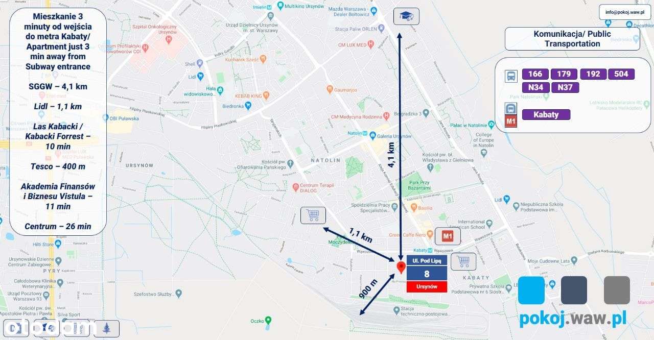 pokój na wynajem Warszawa, Ursynów 65053664 • www.otodom.pl