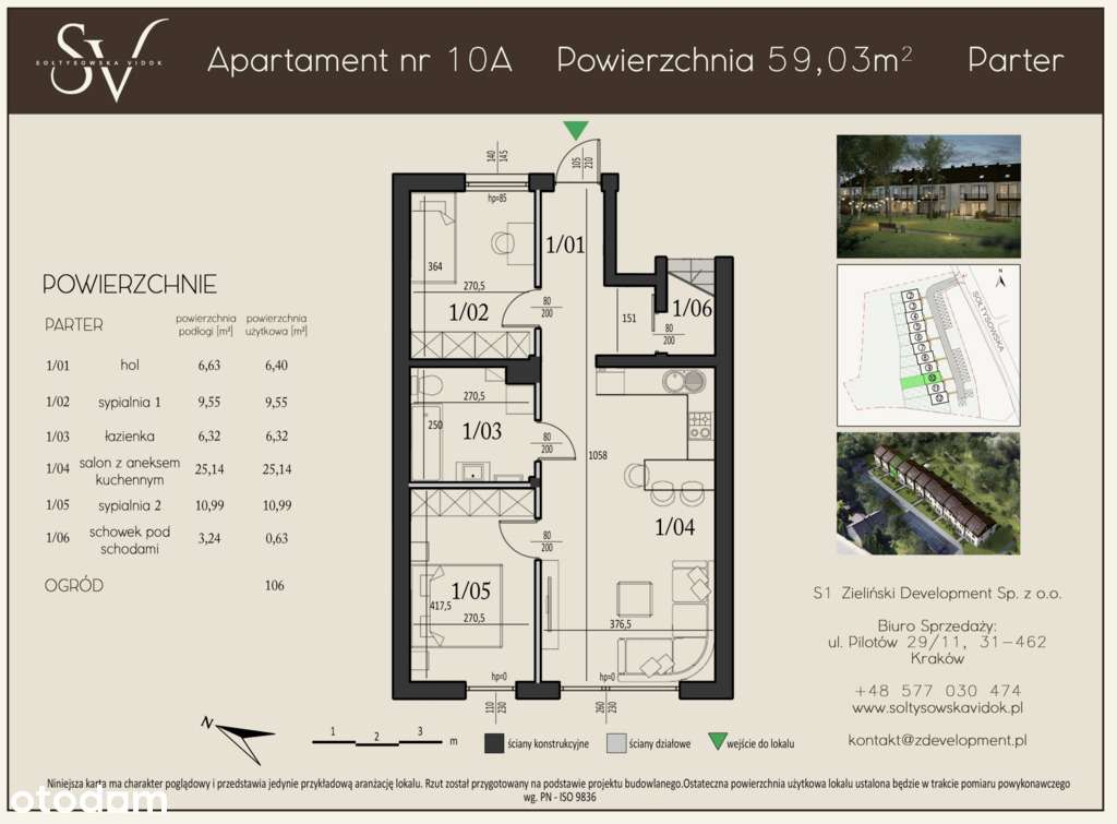 Ogród 106m2 | Prywatny Park | 2xparking | PV-6