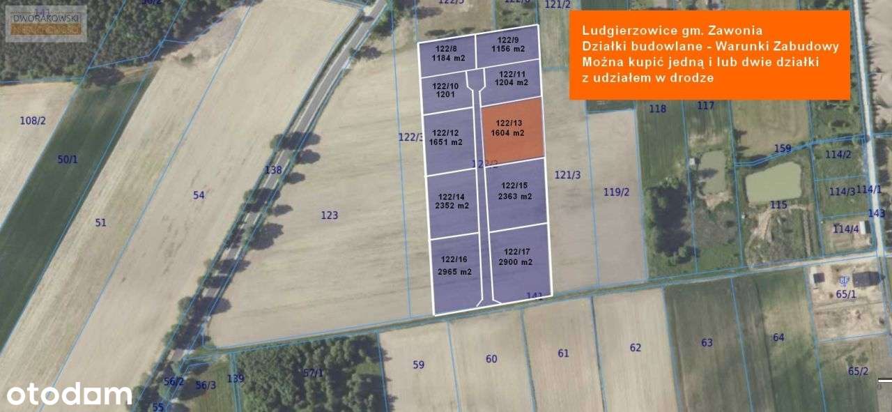 Działki budowlane z wydanymi Warunkami Zabudowy