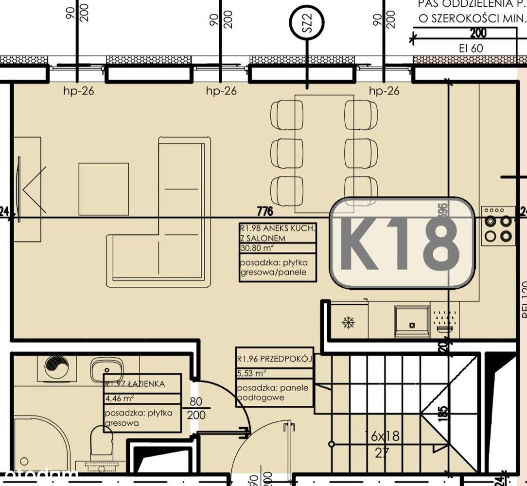 Mieszkanie 87,05 m2 - 4 pokoje - balkon - garaż - Pełny obrazek: 2/5