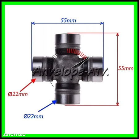 Cruce Cardanica Cardan LINHAI 300 DragonFLY 22x55MM - 6