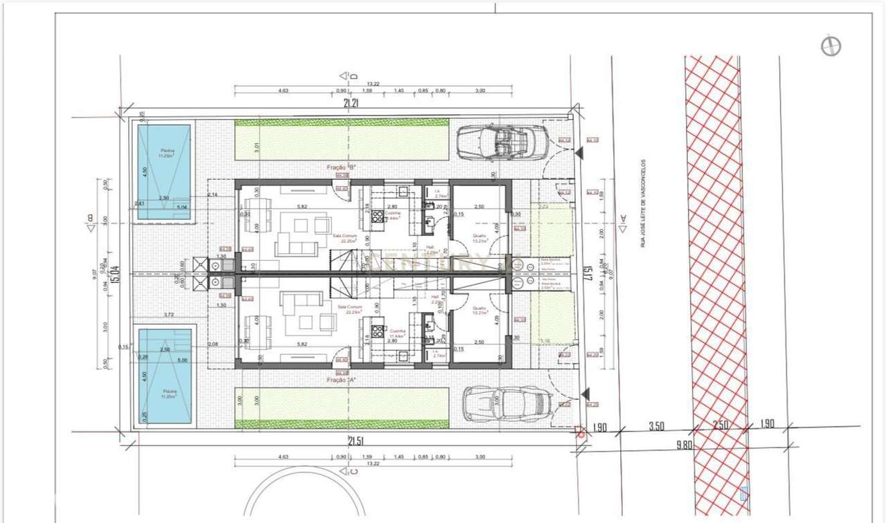 Moradia T3 Geminada, Piscina, Pinhal do General, Fernão Ferro-10