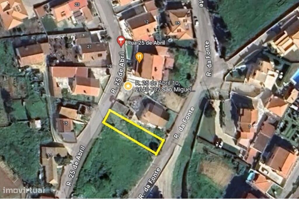 Venda de terreno urbanizável no centro de Alcainça - Grande imagem: 1/19