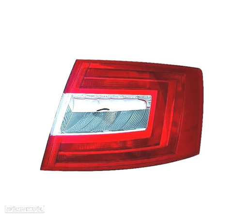 FAROLIN DIR PARA SKODA OCTAVIA 4P 13-17 BRANCO VERMELHO - 1