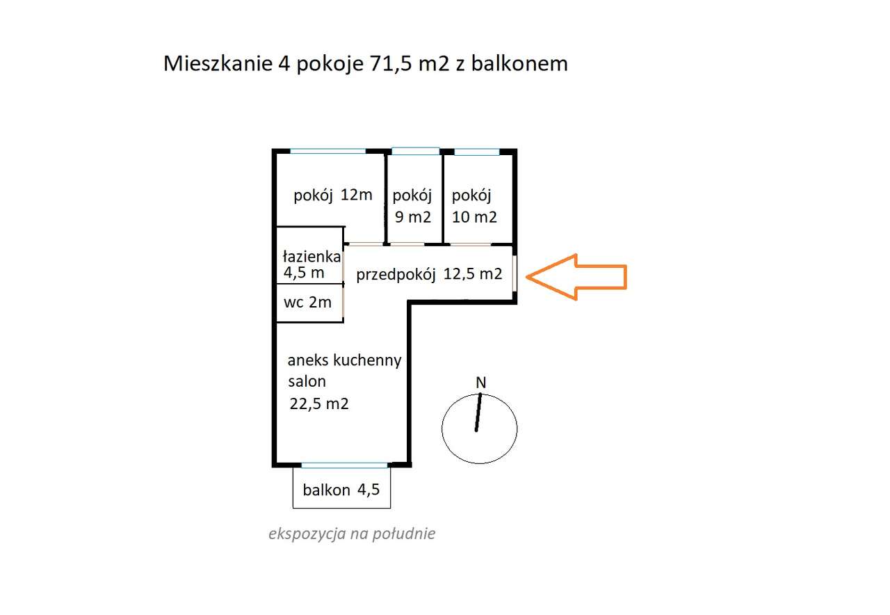 OKAZJA |4 pokoje | balkon | KLUCZE | wprowadź się na gotowe w czerwcu-2