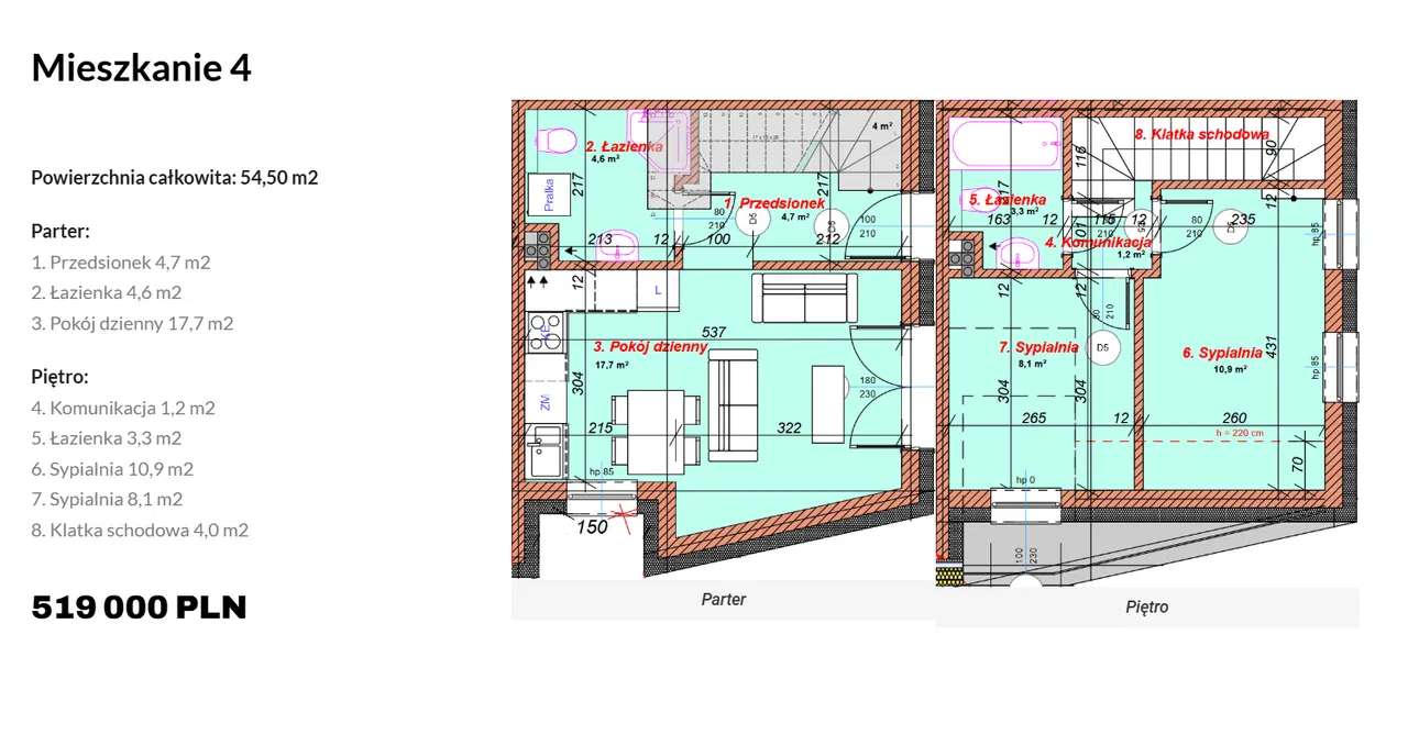 Bliźniak | Pobiedziska | 3 pokoje | taras | ogródek-18