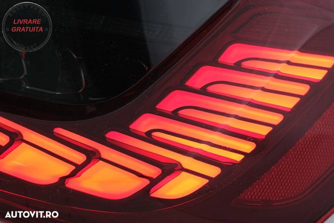 Stopuri LED BMW Seria 3 G20 G28 M3 G80 Sedan (2018-2022) Rosu Fumuriu cu Semnal Di- livrare gratuita - 7