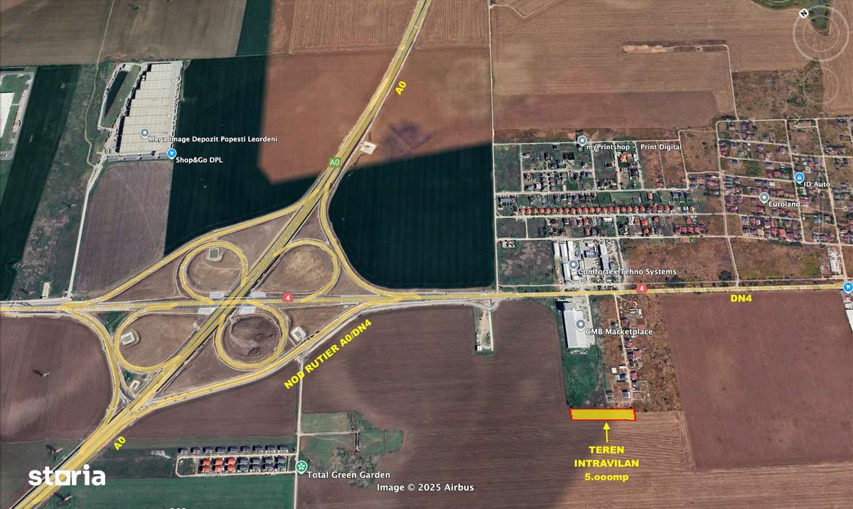 2.5oomp teren Popesti Leordeni, A0/DN4, utilitati, DESCHIDERE TRIPLA-0