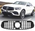 GRELHA FRONTAL PARA MERCEDES CLASSE GLC X253 C253 15-19 LOOK GT PRETO - 1