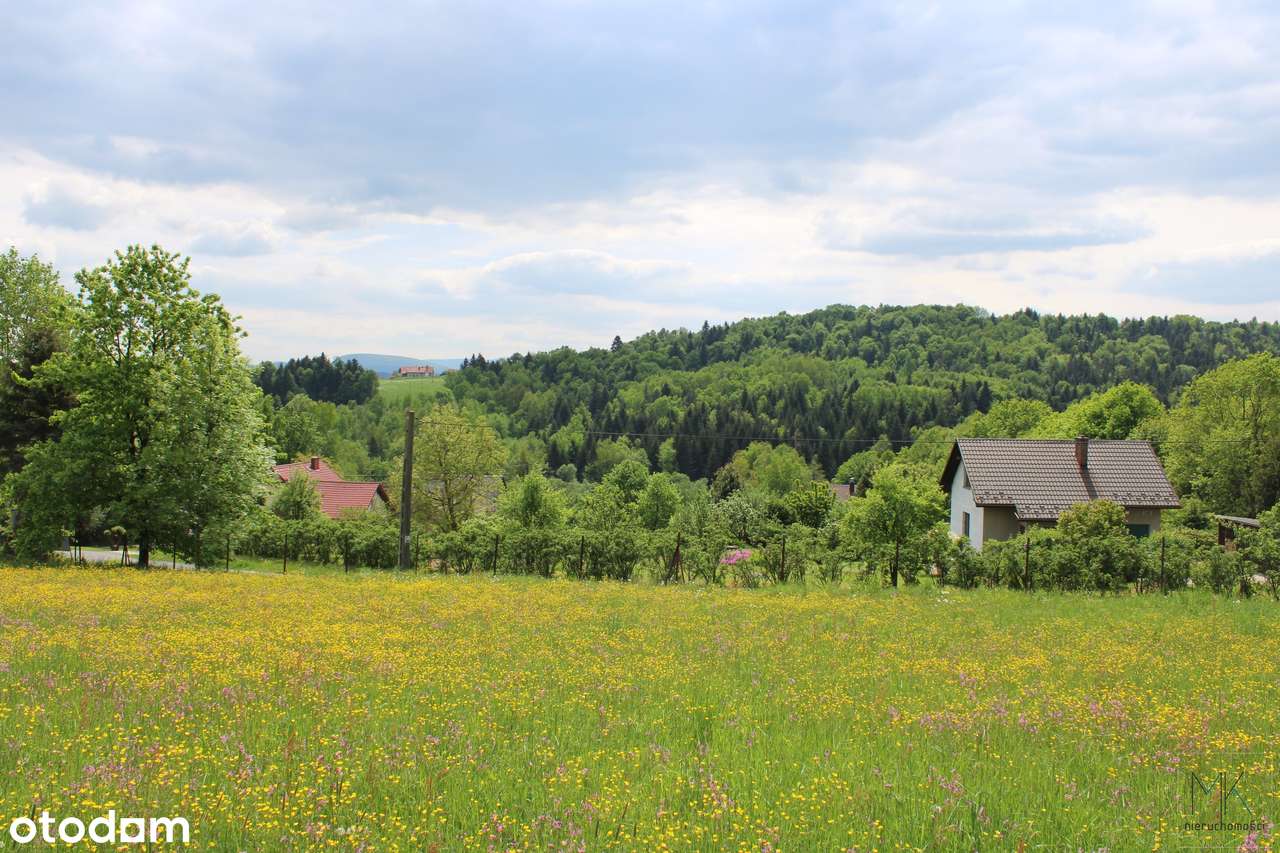 Kobylec (gm. Łapanów) - działka budowlana z ładnym widokiem!-7