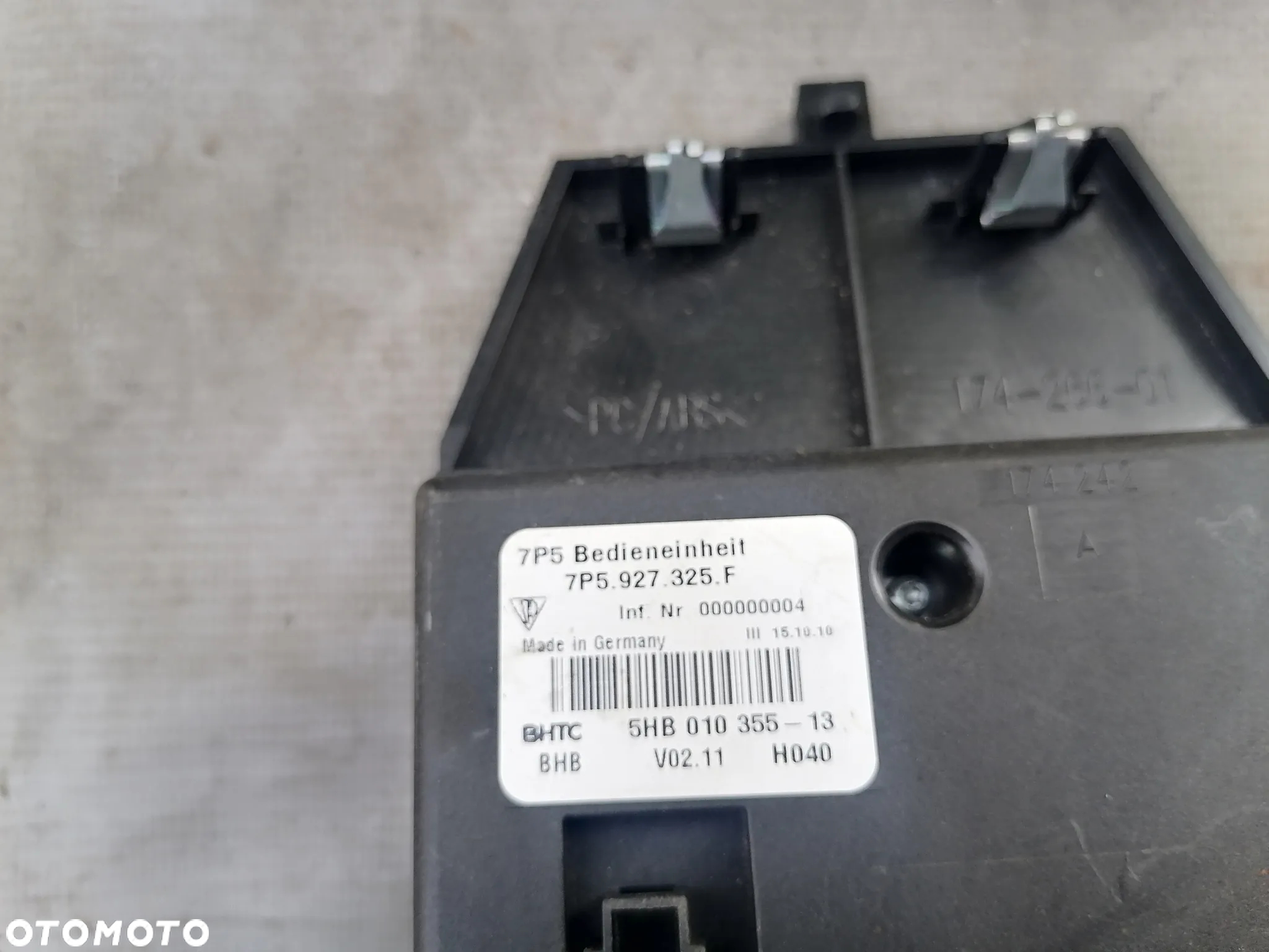 Przycisk panel grzania foteli Porsche Cayenne 2 II 7P5927325F - 4