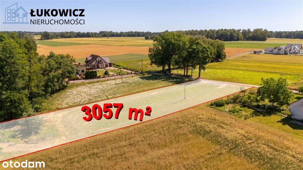 Działka 3057 m² w sąsiedztwie lasu! Dankowice-13