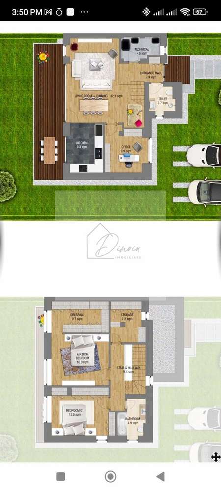 COM 0% I Vila pasiva (verde) lux 4 camere Complex Amber Gardens Tunari - Imagine principală: 2/20