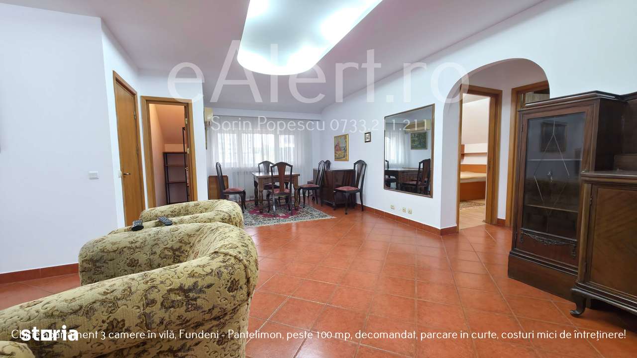 Apartament 3 camere în vilă – 100+ mp, curte, parcare, zonă excelentă - Imagine principală: 3/20